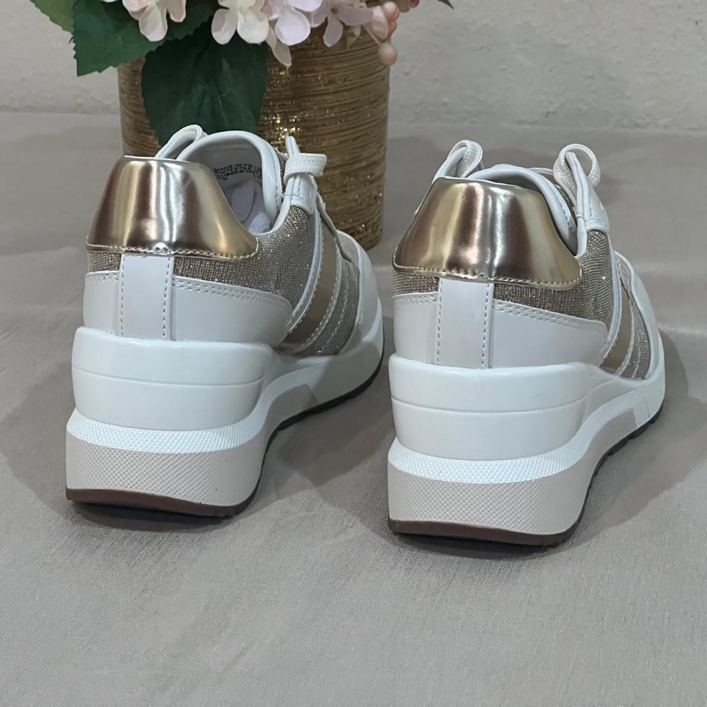 Michael Michael Kors Mabel Wedge Sneaker- Women’s. New - Picture 9 of 9